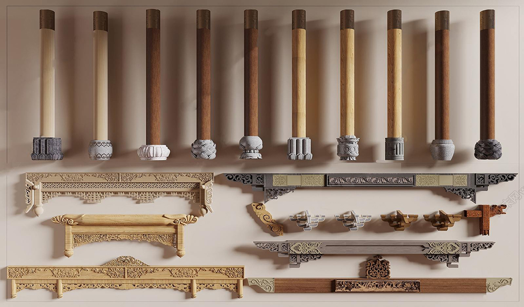 DẦM CỘT HOA VĂN CỔ